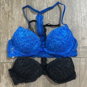 Victoria’s Secret Pink Lace Racerback Push-Up Bras
